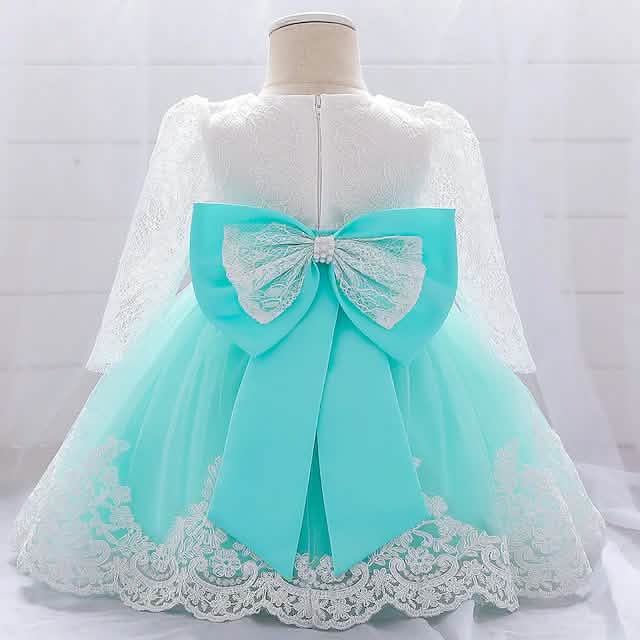 Baby Girls' Basic Christening Floral Dress