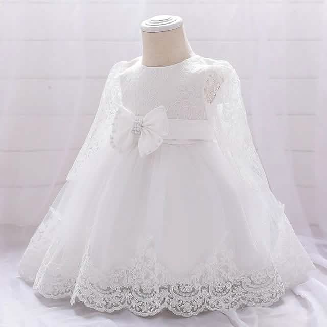 Baby Girls' Basic Christening Floral Dress