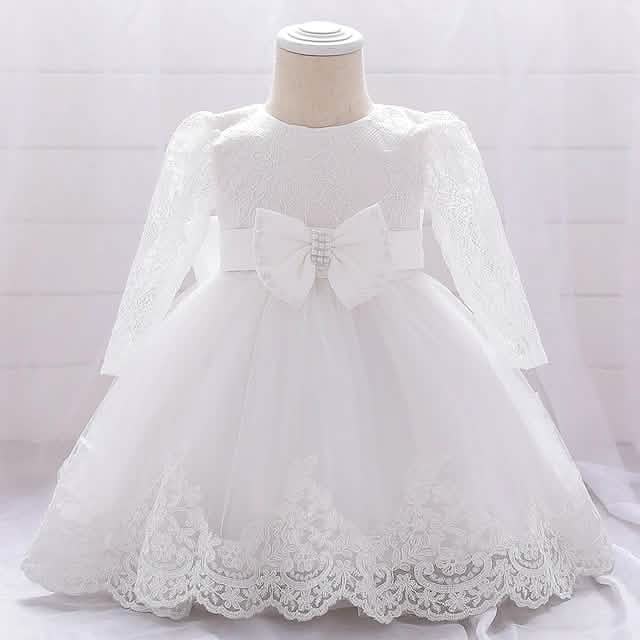 Baby Girls' Basic Christening Floral Dress