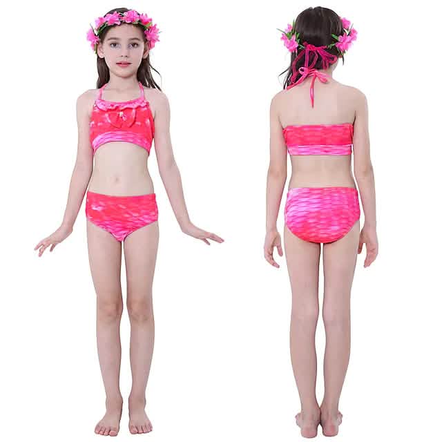 3-Piece: Girls Swimwear Bikini Set