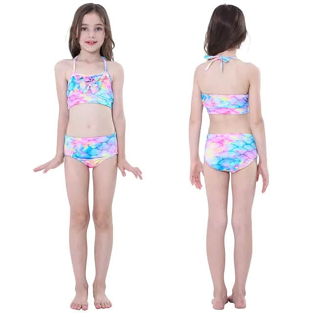3-Piece: Girls Swimwear Bikini Set