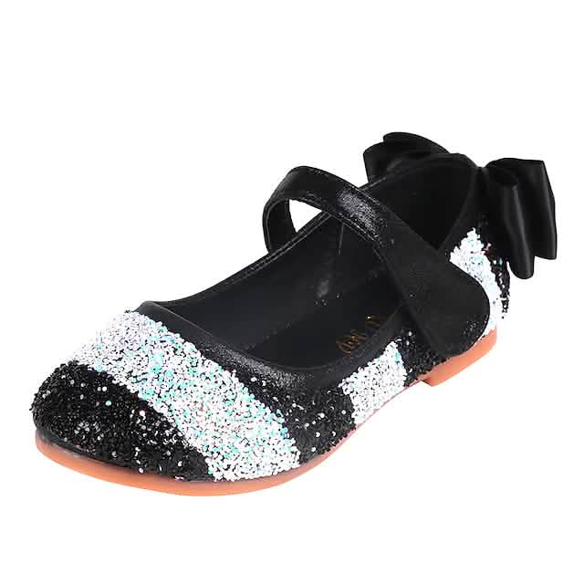 Girls' Glitters PU Sequined Jeweled Flat Shoes